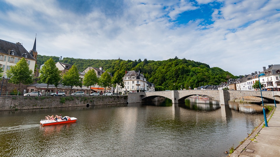 The touristy town of Bouillon in Wallonia